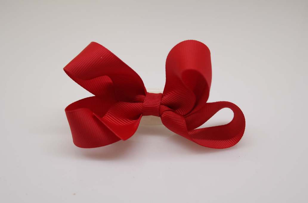 Large pinwheel hair Bow with colors  Red